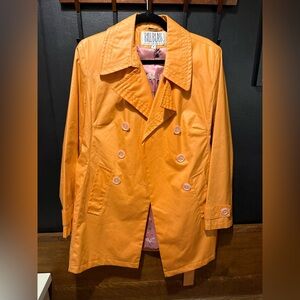 Bill Blass Women's Orange Trench Coat